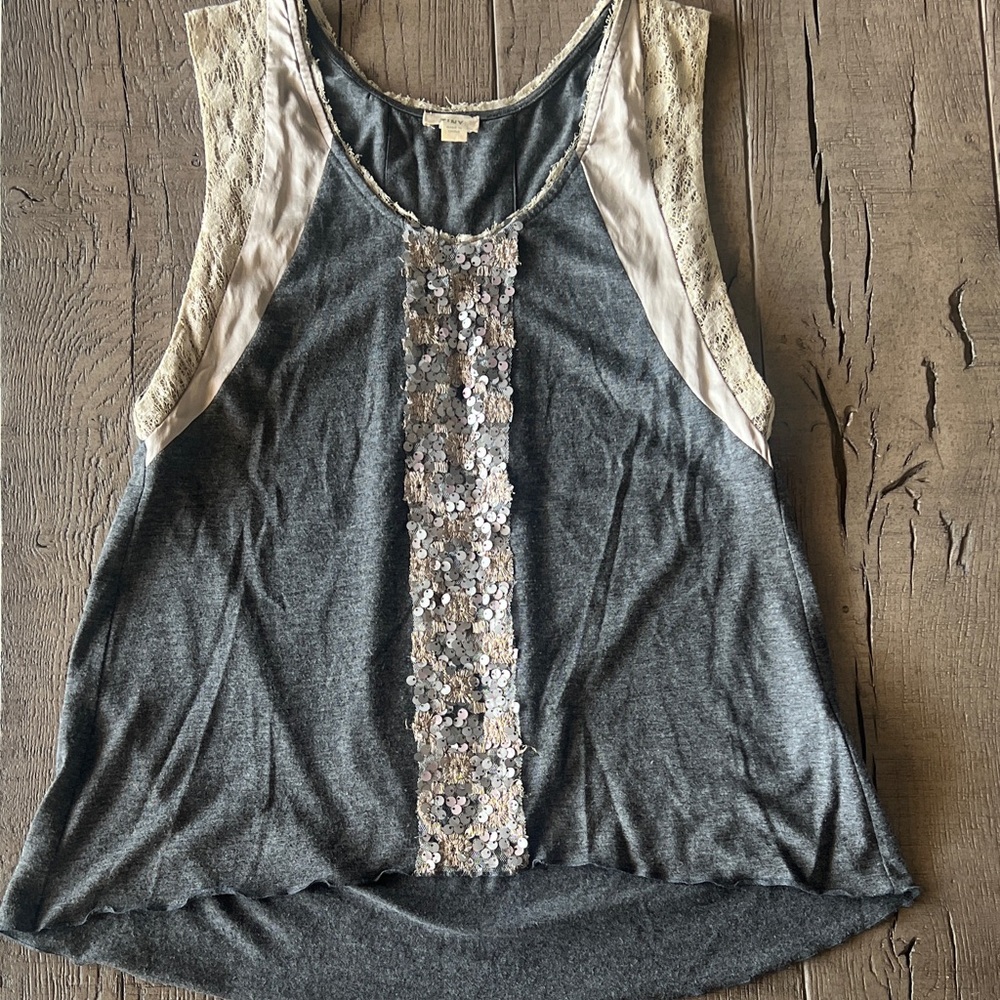 TINY for Anthropologie Sequin Women's Top, sz S